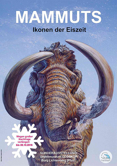 Plakat Sonderausstellung Mammuts